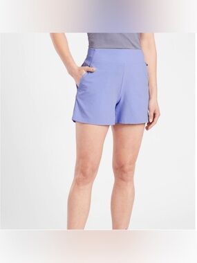 Athleta blue Brooklyn short workout shorts